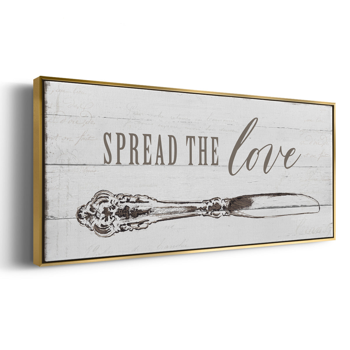 Spread the Love - Floater Framed Canvas Print