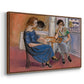 Domino Players, 1921 - Floater Framed Canvas Print