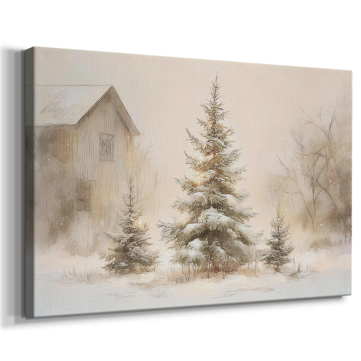 Midwinter of Tinsel-Gold Blessing - Canvas Art Print