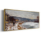 The Seine at Bougival, 1869 - Floater Framed Canvas Print