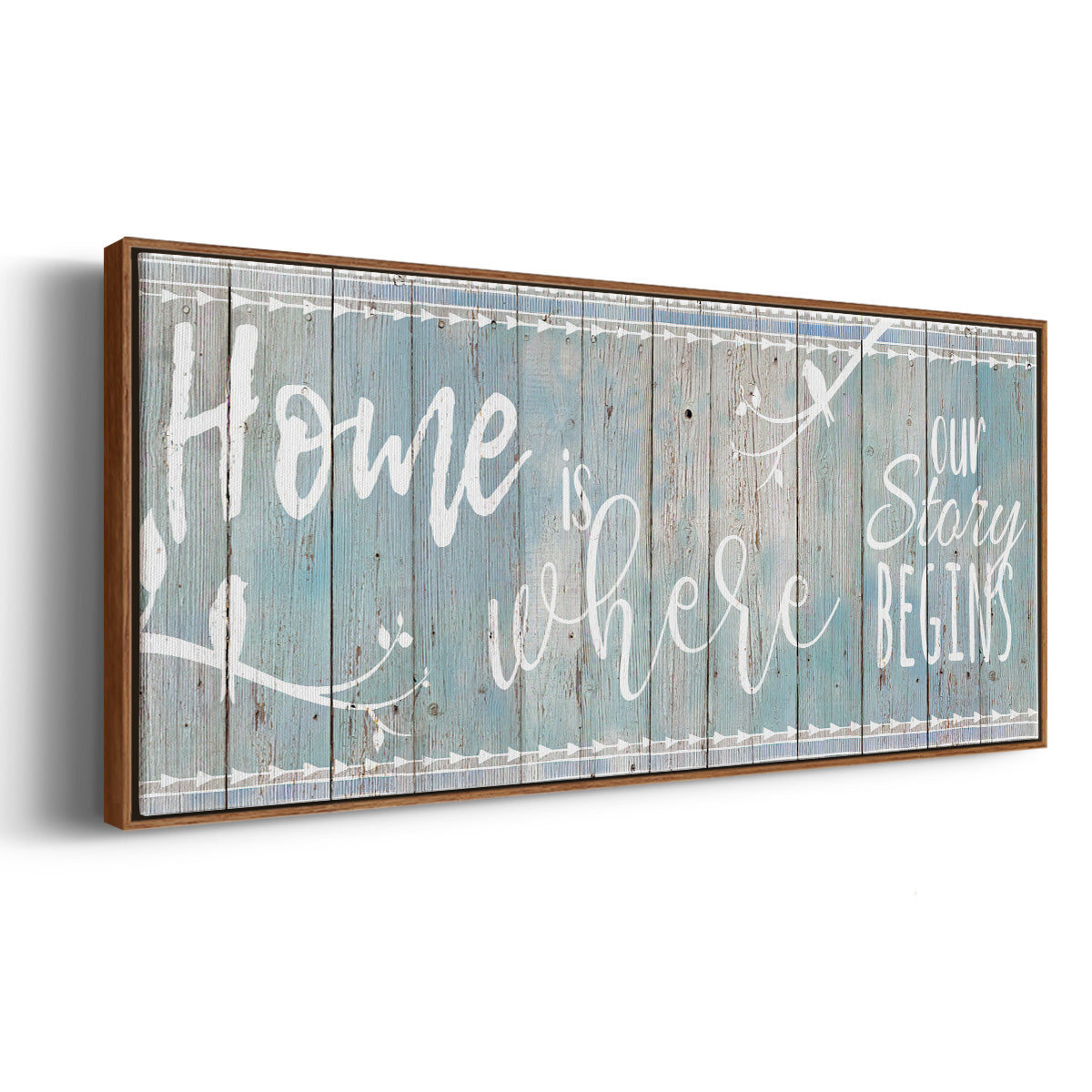 Home Story - Floater Framed Canvas Print