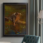 Realist genre painting of figures gathering lilies by Eastman Johnson in an {frame_style_descriptor} displayed in a neutral interior setting.