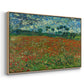 Field with Poppies, 1889 - Floater Framed Canvas Print