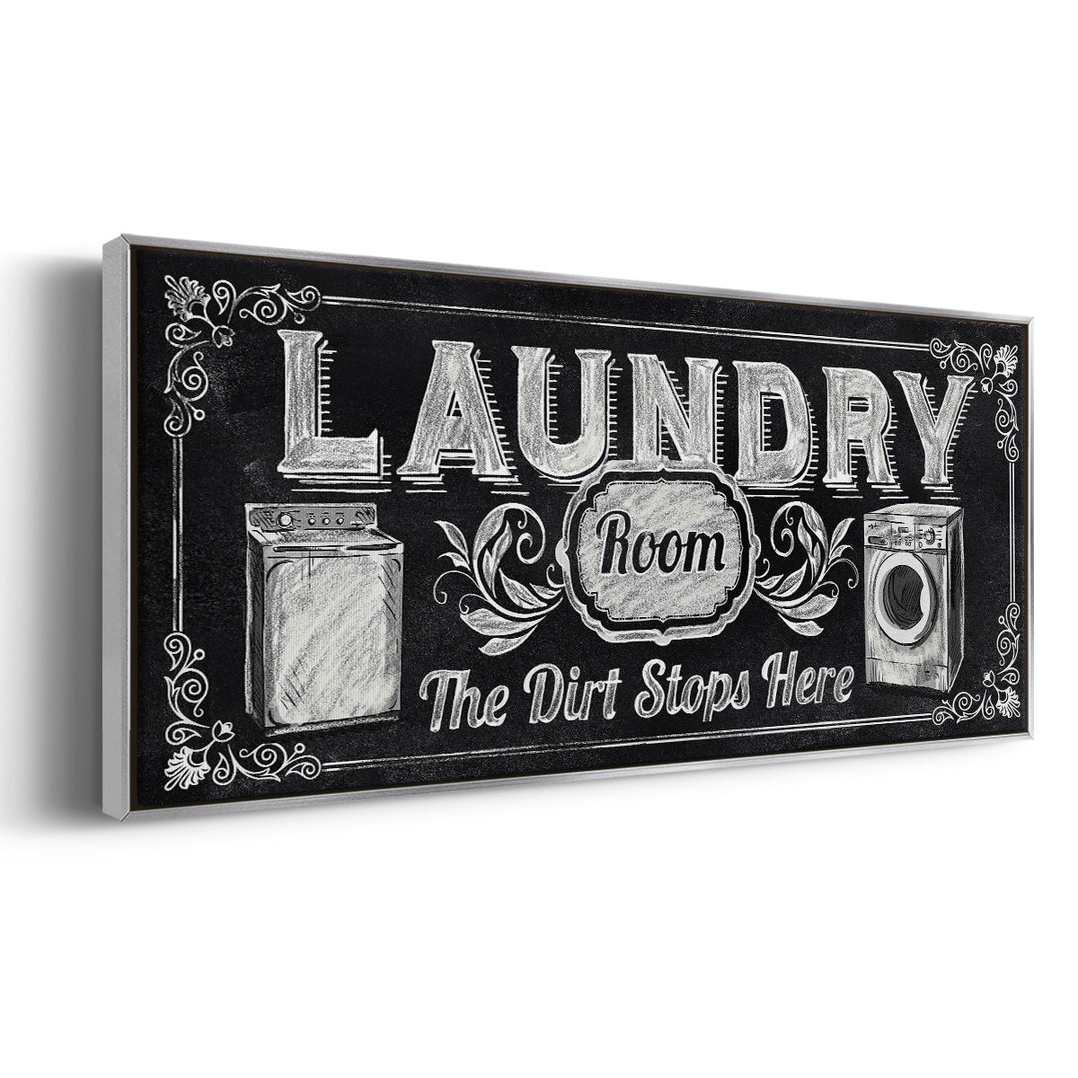 Dirt Stops Here - Floater Framed Canvas Print