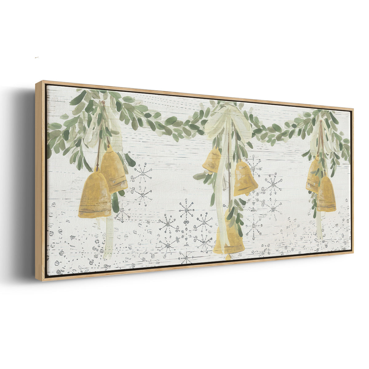 Holiday Bells - Floater Framed Canvas Print