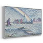 Entrance to the Port of Honfleur, 1899 - Floater Framed Canvas Print