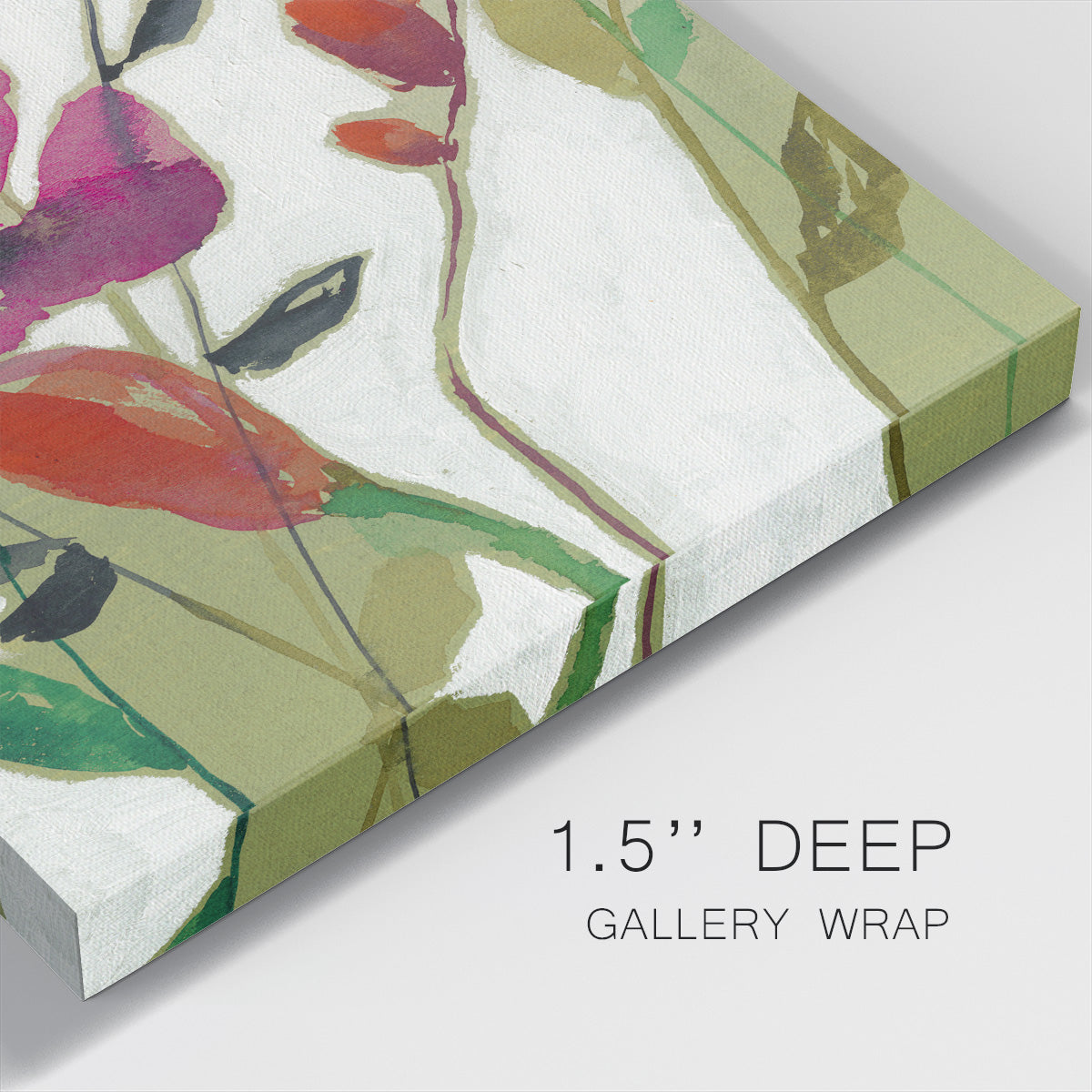 Vivid Flowers I-Premium Gallery Wrapped Canvas - Ready to Hang