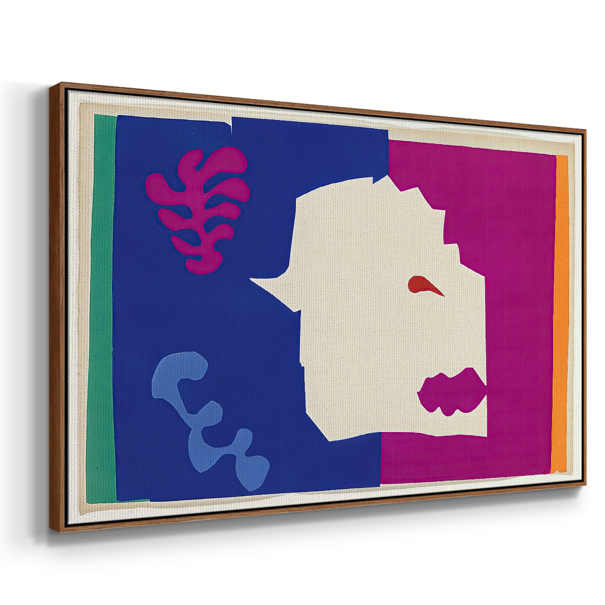 The Wolf (Le loup), from Jazz, 1947 - Floater Framed Canvas Print