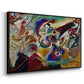 Fragment 2 for Composition VII, 1913 - Floater Framed Canvas Print