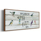 We Live Here - Floater Framed Canvas Print