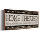 Home Theater - Floater Framed Canvas Print