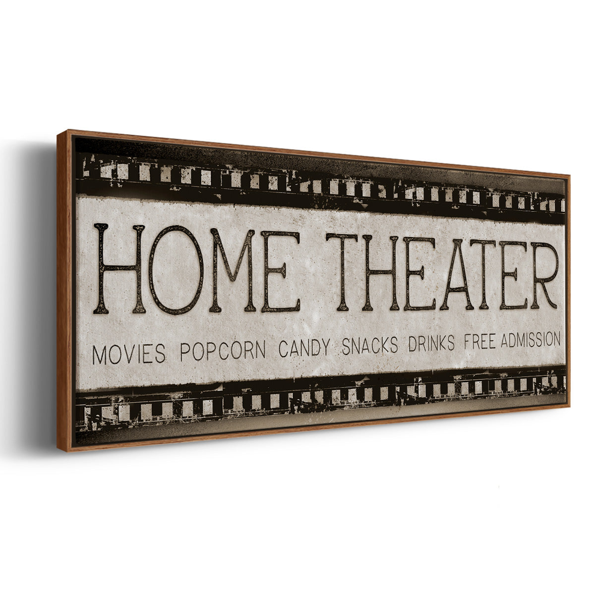 Home Theater - Floater Framed Canvas Print