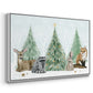 Christmas in the Forest Collection A - Framed Gallery Wrapped Canvas in Floating Frame