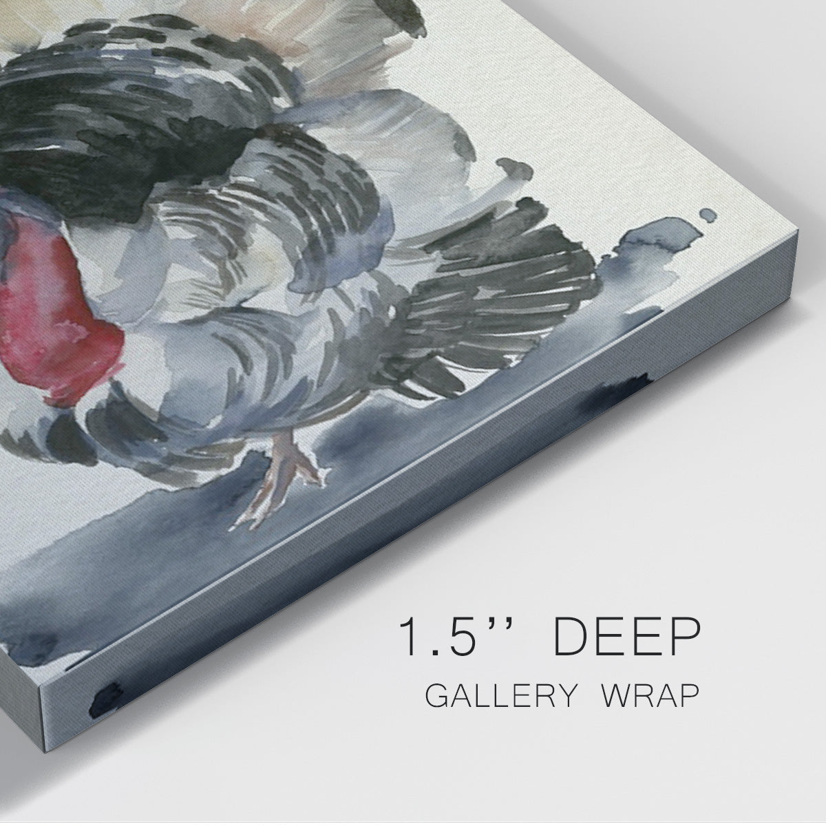 Watercolor Turkey II-Premium Gallery Wrapped Canvas - Ready to Hang