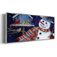 Snow Friends - Floater Framed Canvas Print