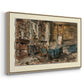 Cabinet de Flaubert à Croisset, 1874 - Floater Framed Canvas Print