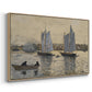 Two Schooners, Gloucester, c. 1880 - Floater Framed Canvas Print
