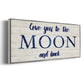 Moon and Back - Floater Framed Canvas Print