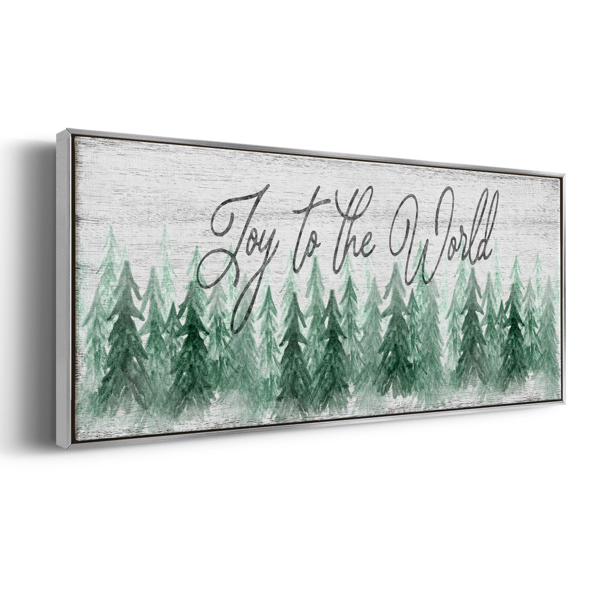 Joy to the World - Floater Framed Canvas Print
