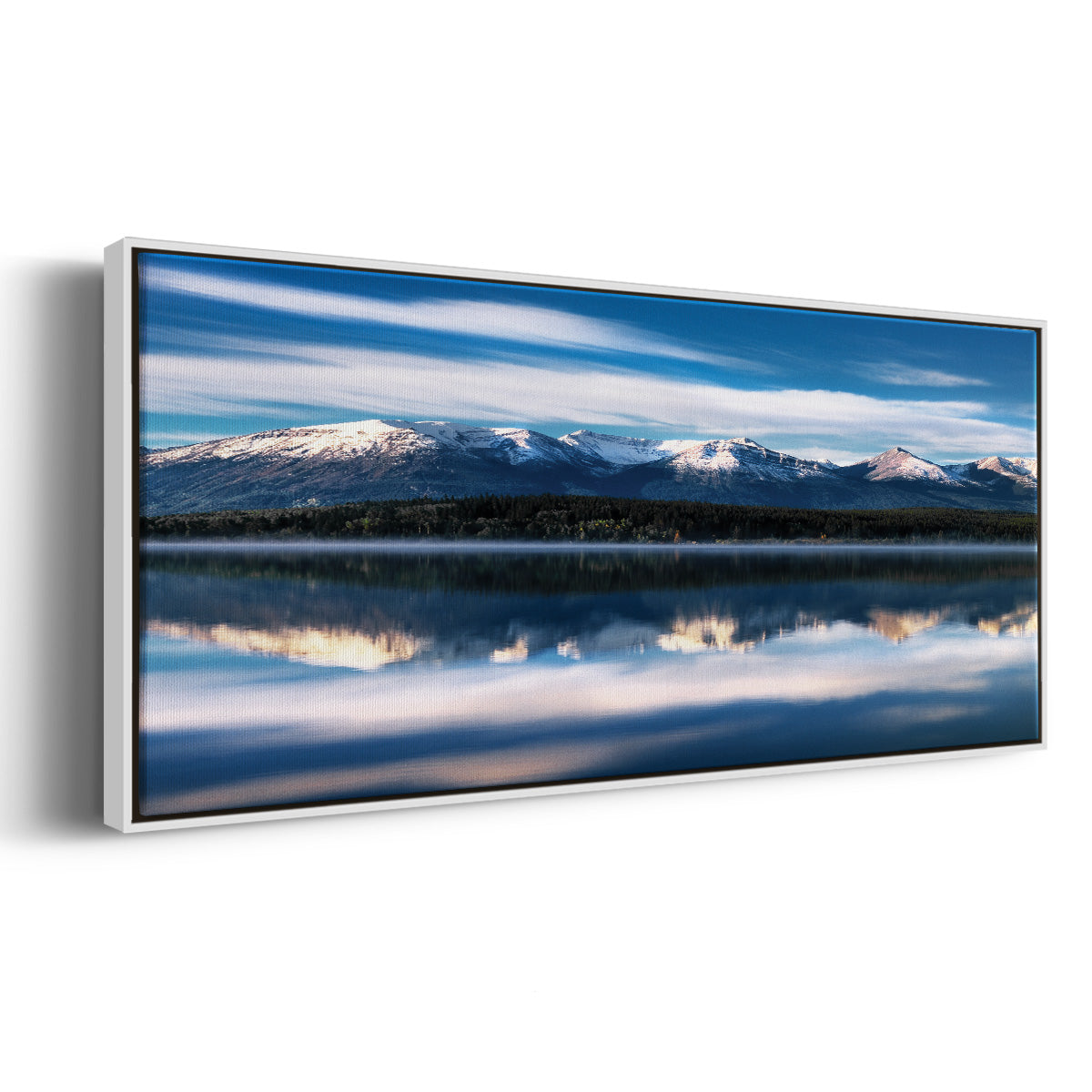 Pyramid Lake - Floater Framed Canvas Print
