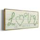 Shiplap Vines Love - Floater Framed Canvas Print