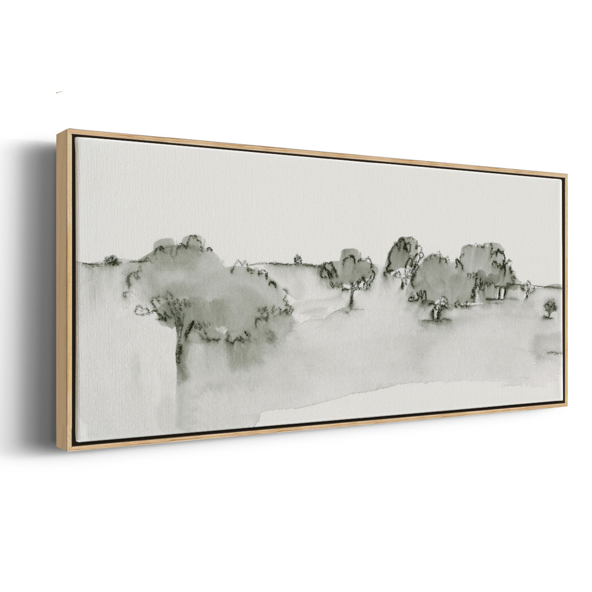 Scenic Scribble I - Floater Framed Canvas Print