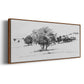 Treeline Sketch I - Floater Framed Canvas Print