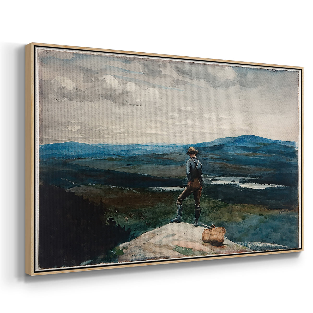 The Ranger, Adirondacks, 1882 - Floater Framed Canvas Print