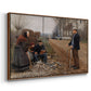 People by a Road, 1893 - Floater Framed Canvas Print