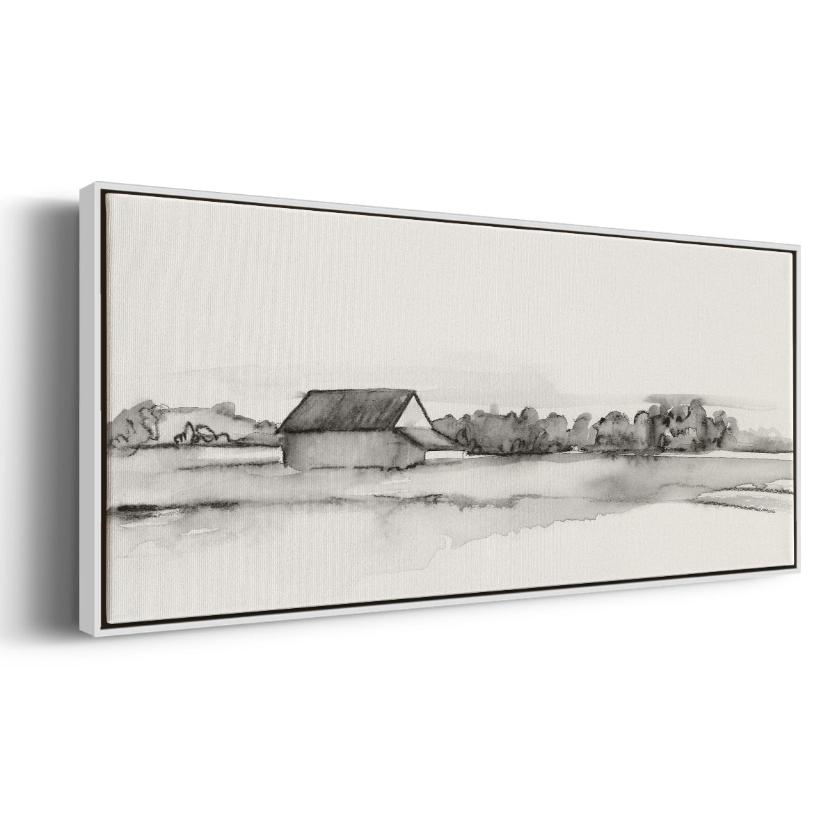 Wyeth Barn I - Floater Framed Canvas Print
