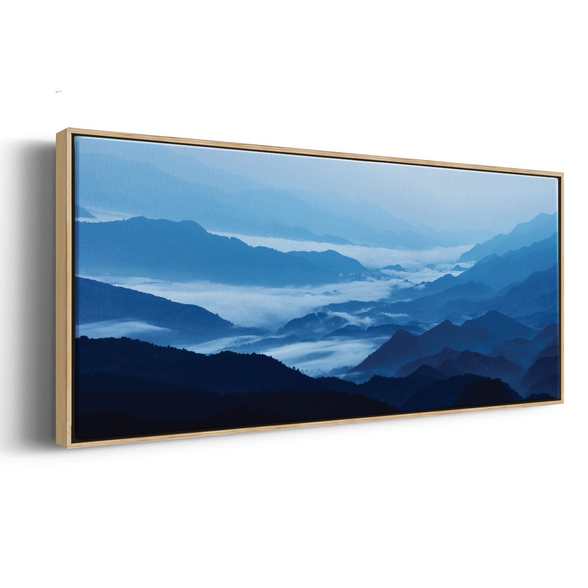 Misty Mountains XIII - Floater Framed Canvas Print