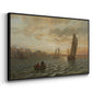 View from the Oslofjord, 1866 - Floater Framed Canvas Print