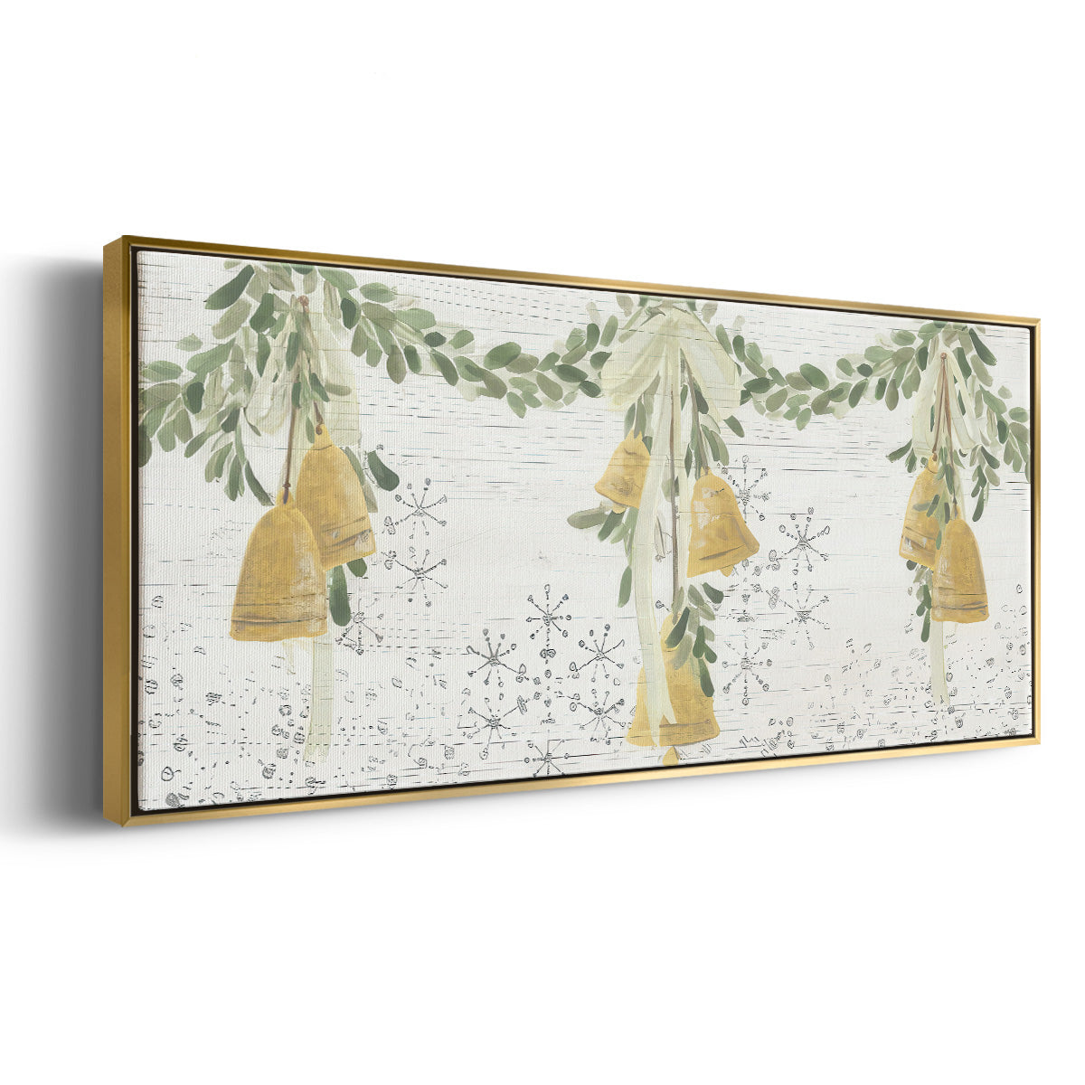 Holiday Bells - Floater Framed Canvas Print