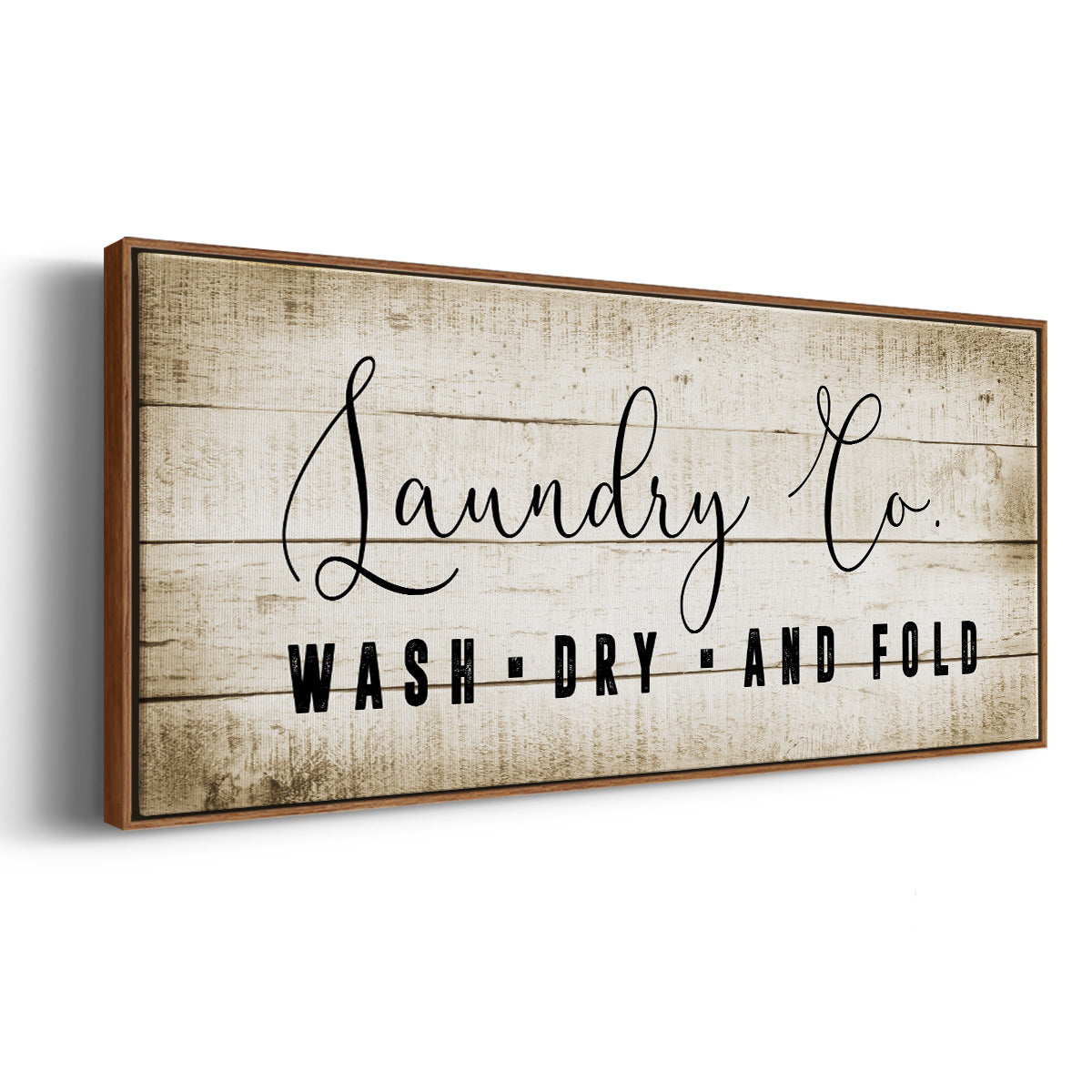 Laundry Co. - Floater Framed Canvas Print