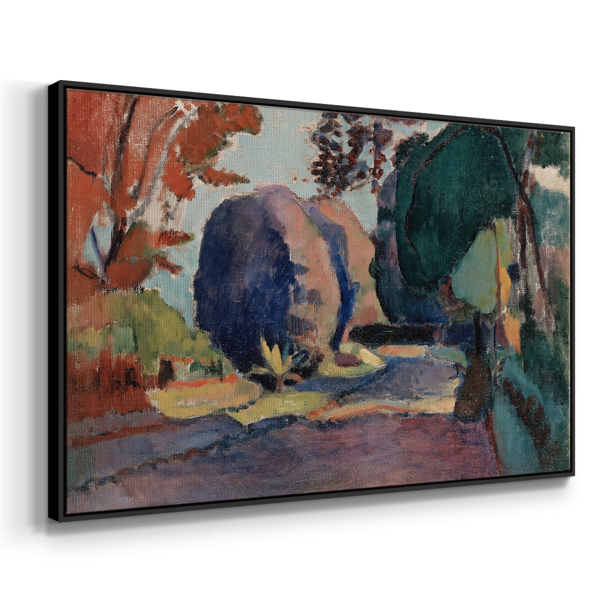 The Luxembourg Gardens, 1901 - Floater Framed Canvas Print