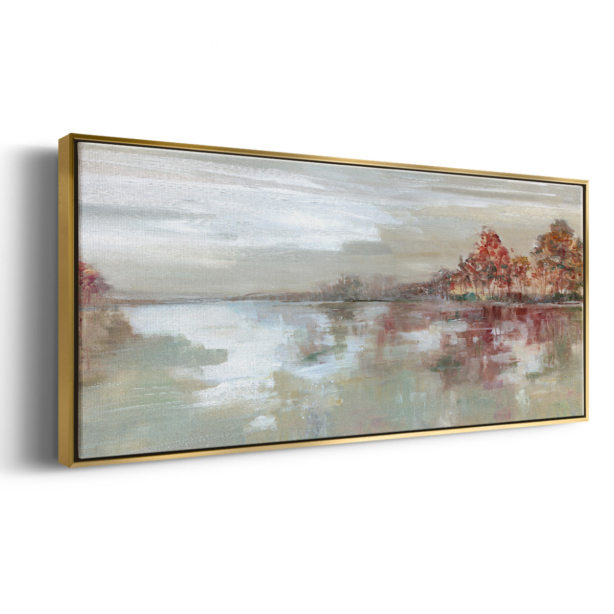Scenic Sunrise - Floater Framed Canvas Print