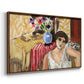 Woman Seated in an Armchair, c. 1920 - Floater Framed Canvas Print