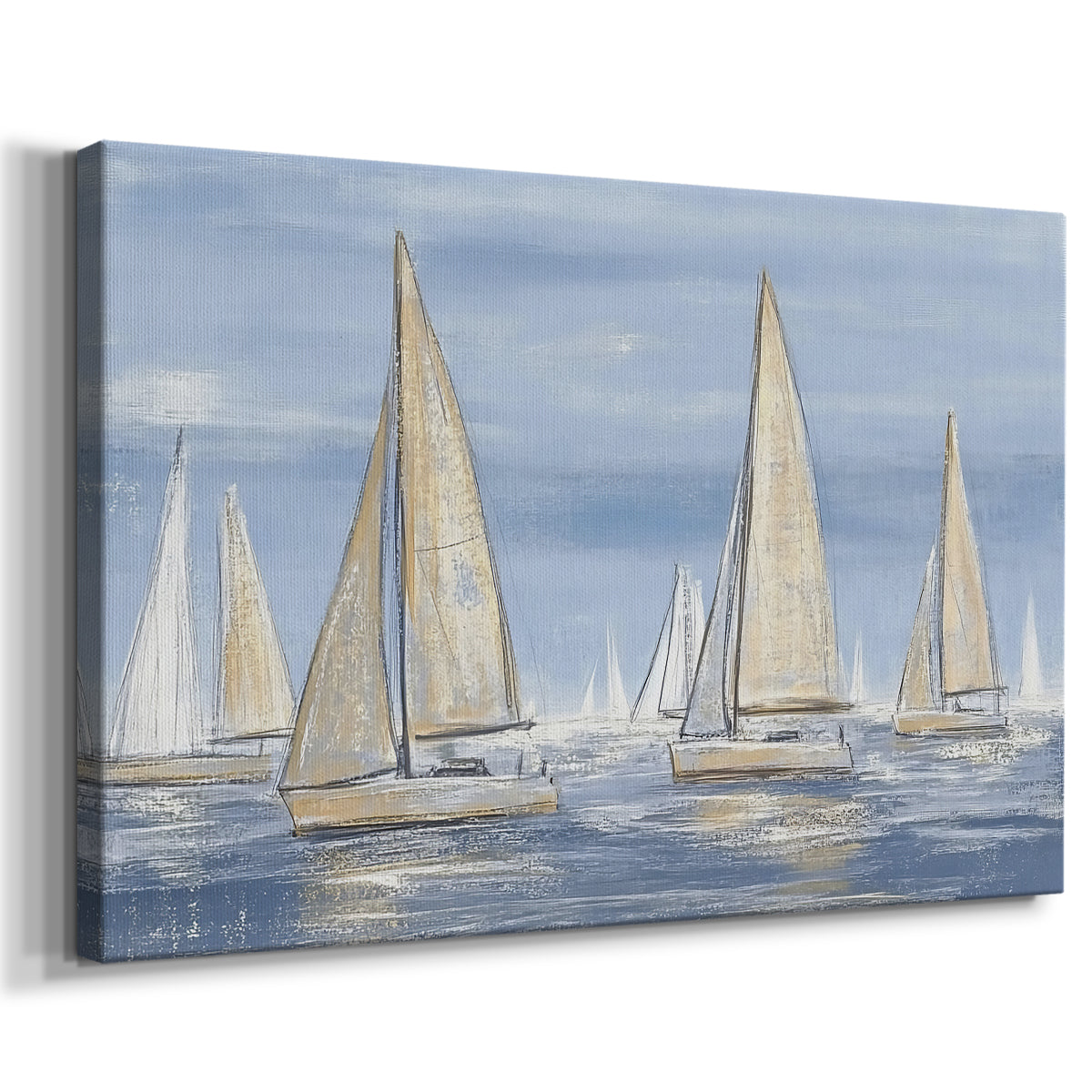 sailing,boats,sea,water,sails,blue,sky,calm,vessels,midday,horizon,scenery,ocean,leisure,tranquility,marine,wind,outdoor,recreation,nature,adventure,summer,nautical,journey,reflection,waves,yachts,coast,competition,crew,escape,peaceful,sunset,destination,sport,activity,travel,water sports,relaxation,seascape