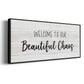 Beautiful Chaos - Floater Framed Canvas Print