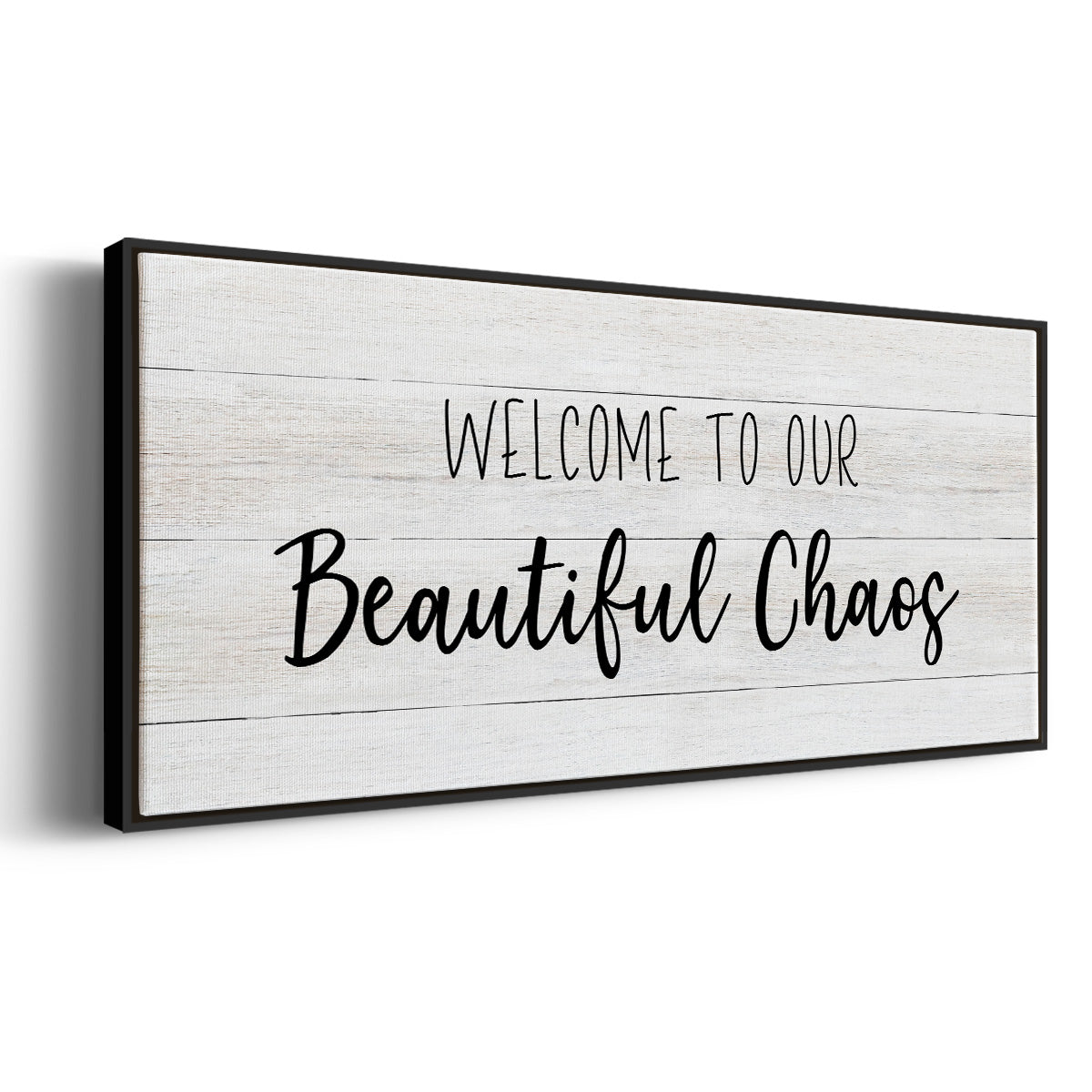 Beautiful Chaos - Floater Framed Canvas Print