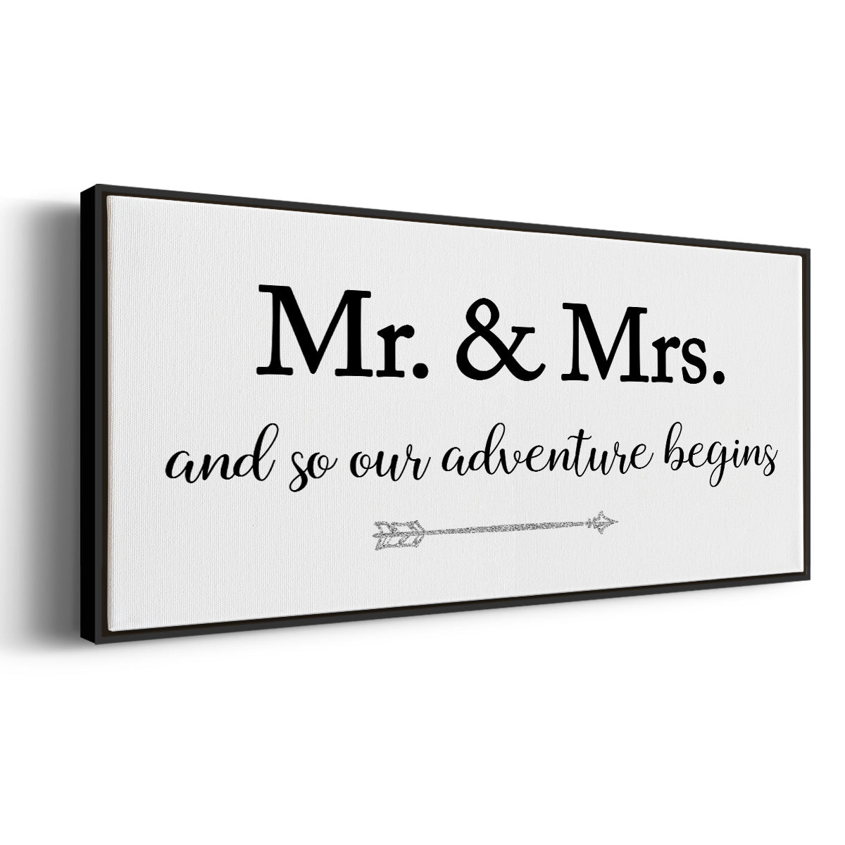Mr. and Mrs. - Floater Framed Canvas Print