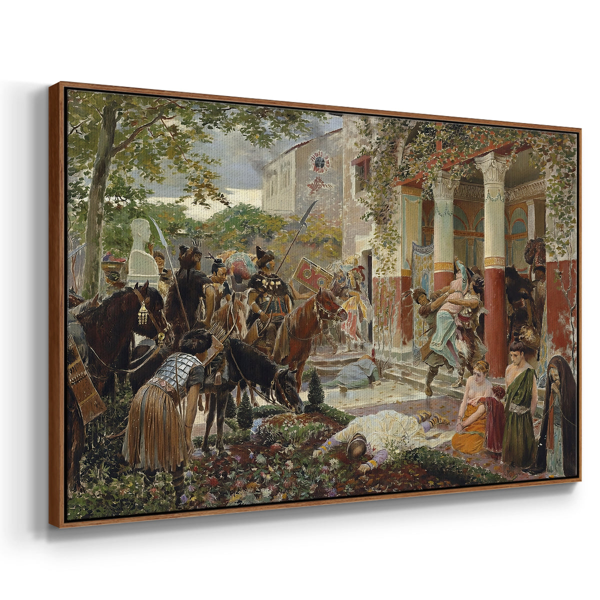 Onslaught of the Tartars, c. 1938 - Floater Framed Canvas Print
