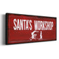 Santa's Workshop - Floater Framed Canvas Print