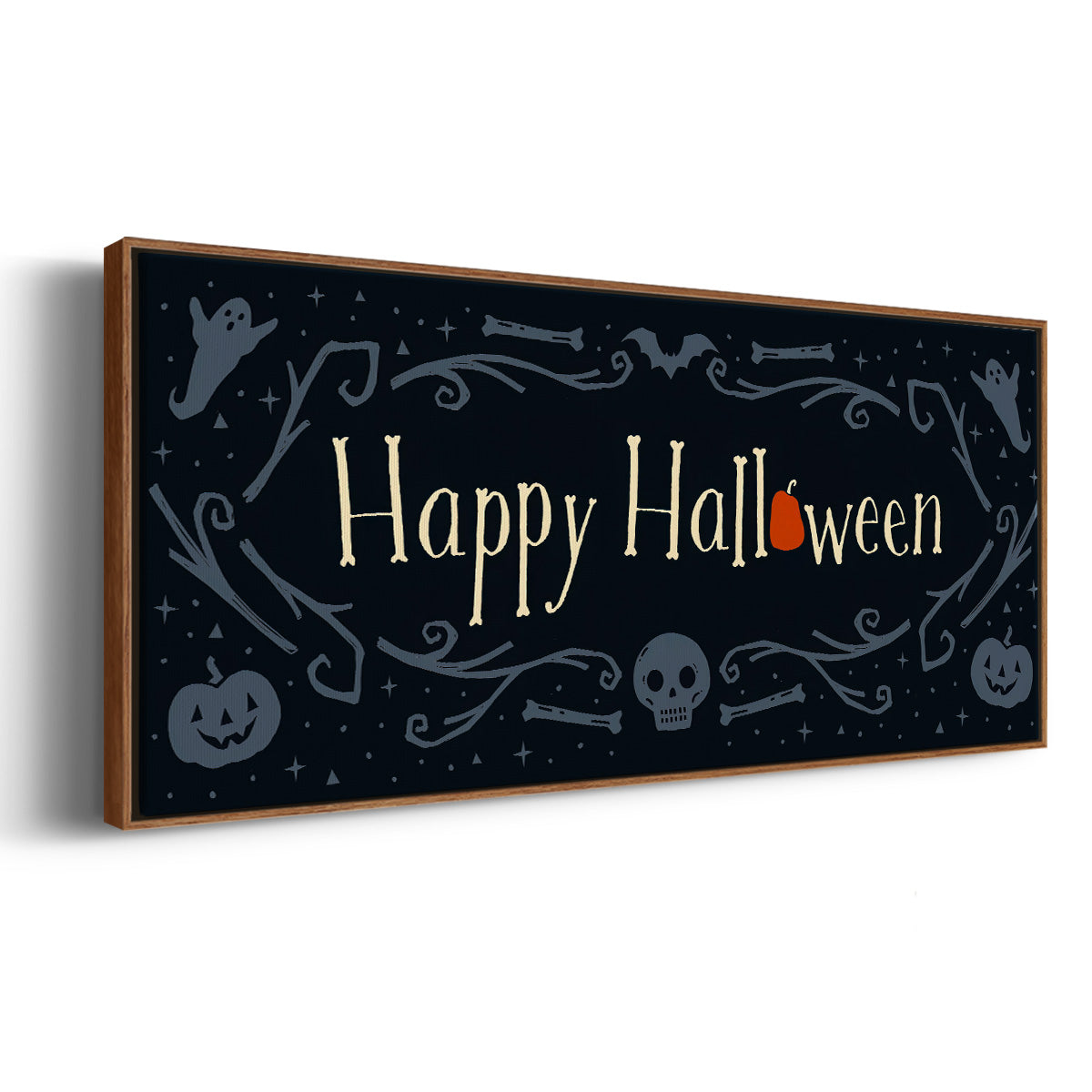 Skeleton Crew Collection D - Floater Framed Canvas Print
