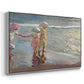 The Three Sisters on the Beach, 1908 - Floater Framed Canvas Print