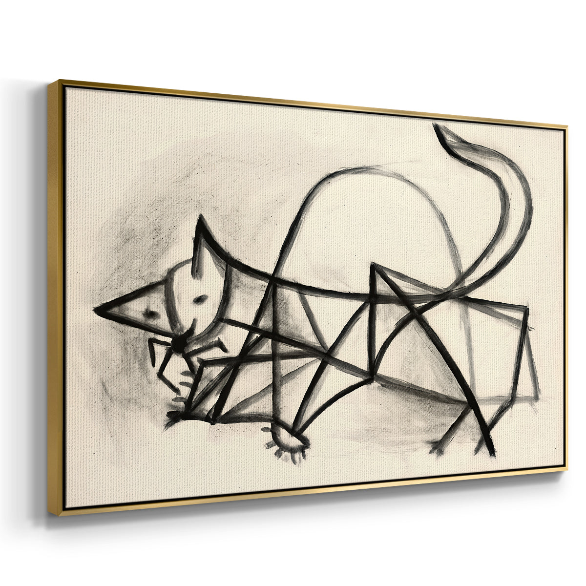 Study of a Cat (Étude de chat), 1946 - Floater Framed Canvas Print