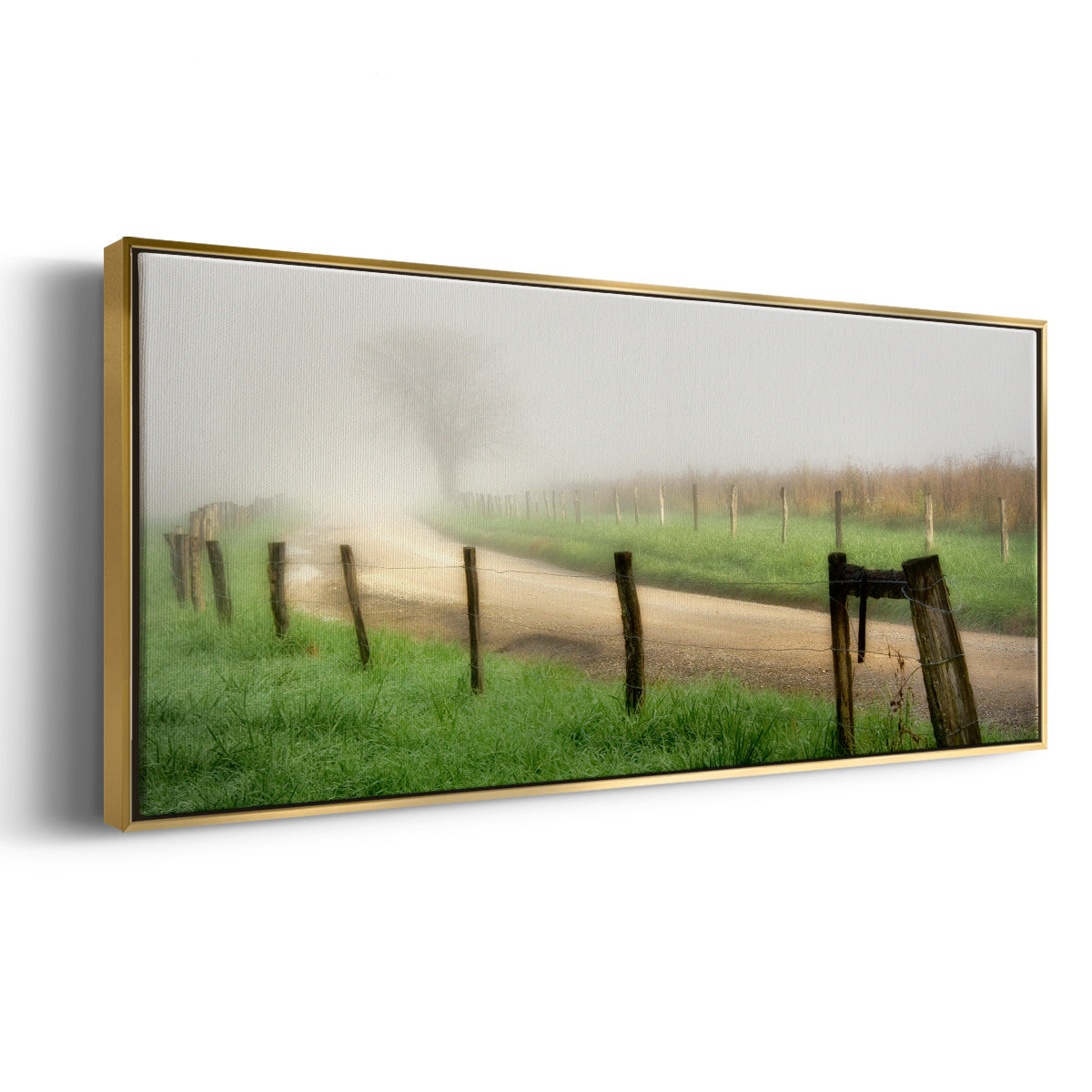 Around the Bend - Floater Framed Canvas Print