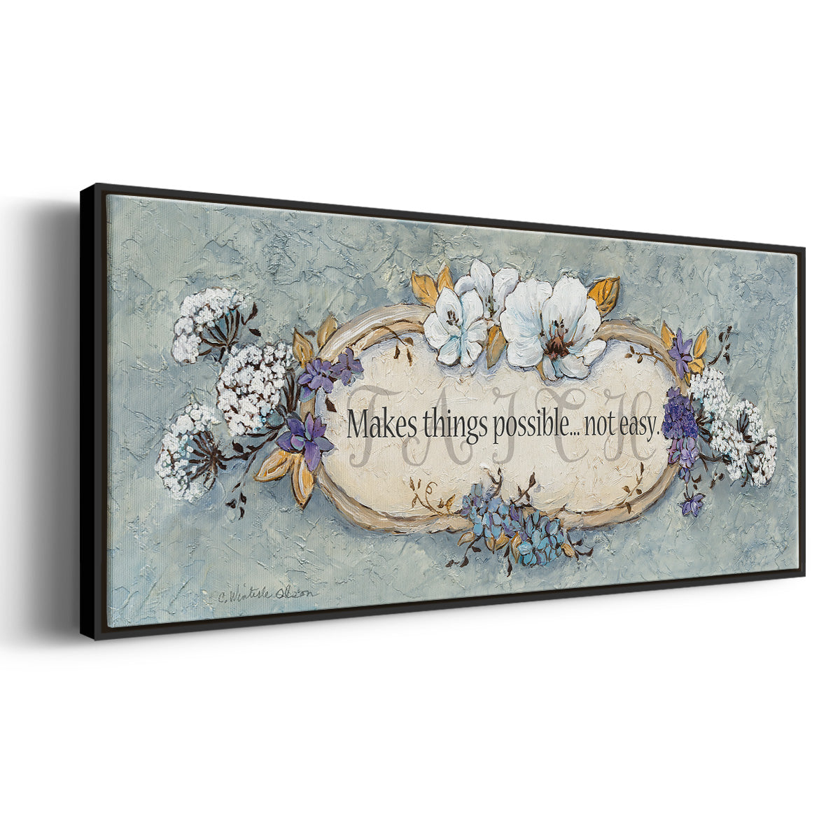 Faith - Floater Framed Canvas Print