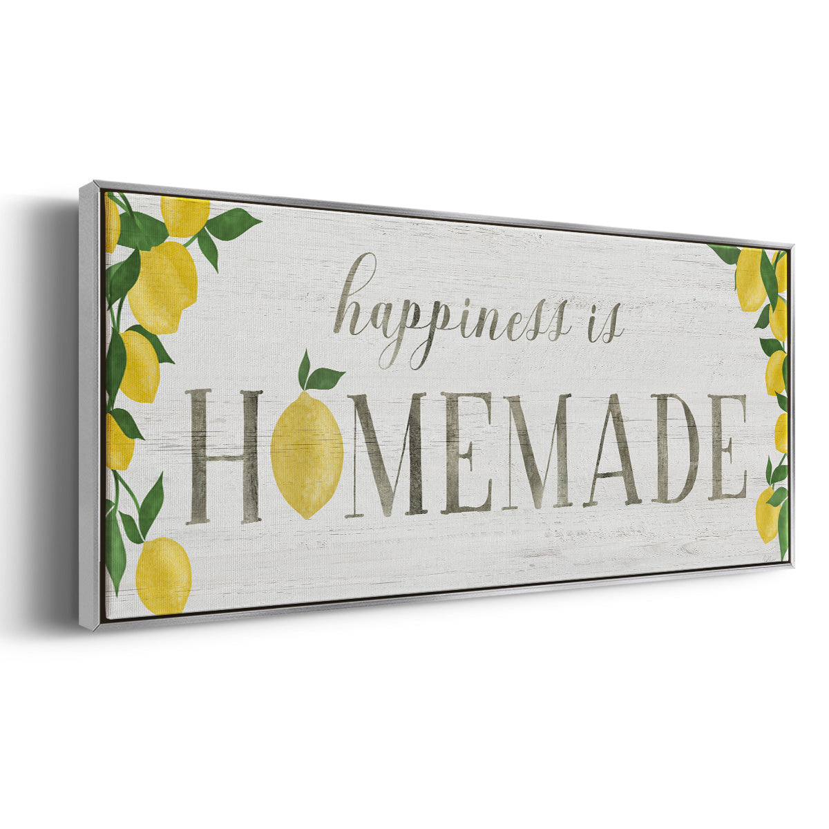 Homemade Lemons - Floater Framed Canvas Print