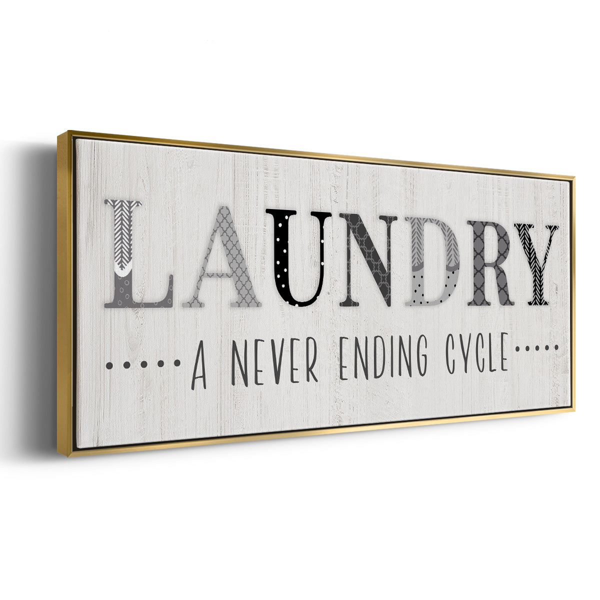 Never Ending - Floater Framed Canvas Print
